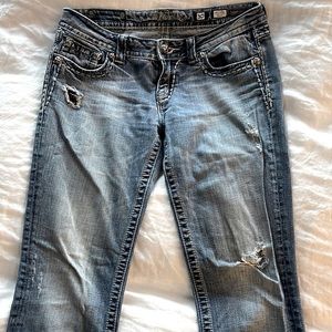 Miss Me boot cut size 30 distressed